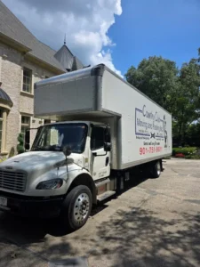 country club moving truck outside of a house in germantown tennessee